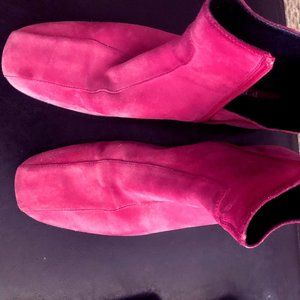 PRADA Pink/Fushia Suede Ankle Boots